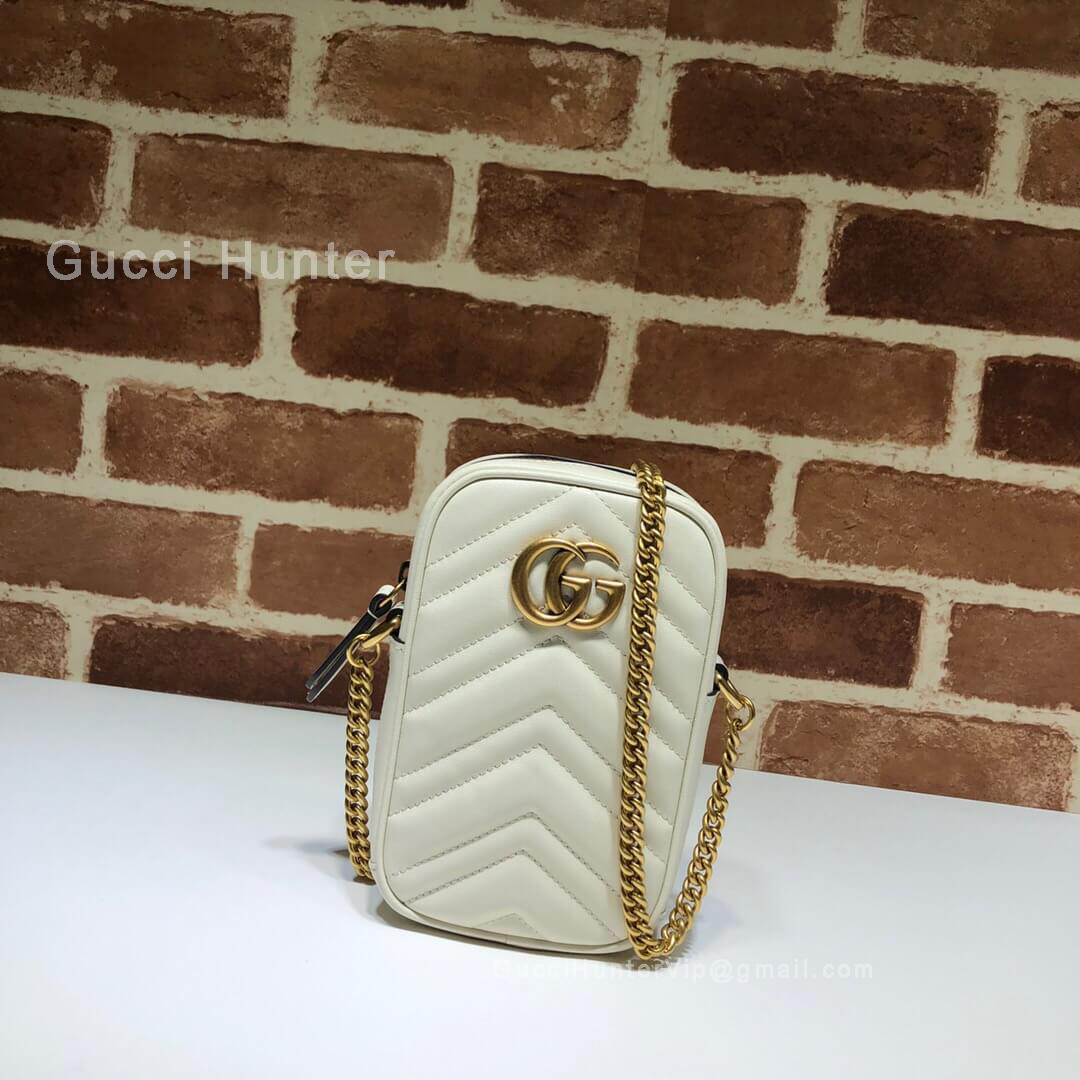 Gucci GG Marmont Mini Bag White 598597
